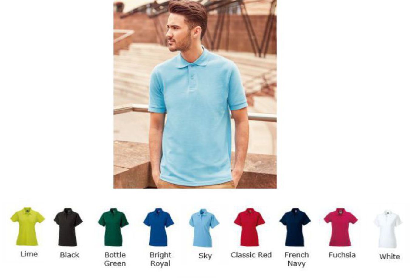 Russell's 569M 100% cotton Pique Polo Shirt